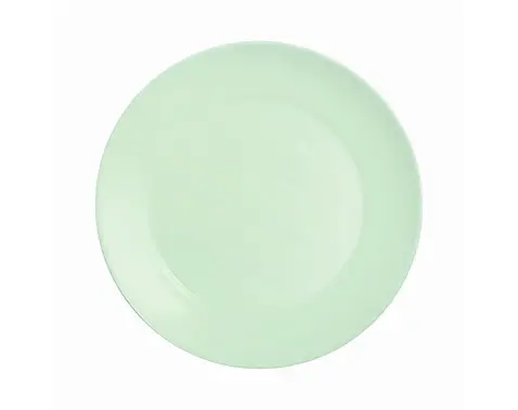 Plytký tanier Apy 25 cm, zelené opálové sklo%