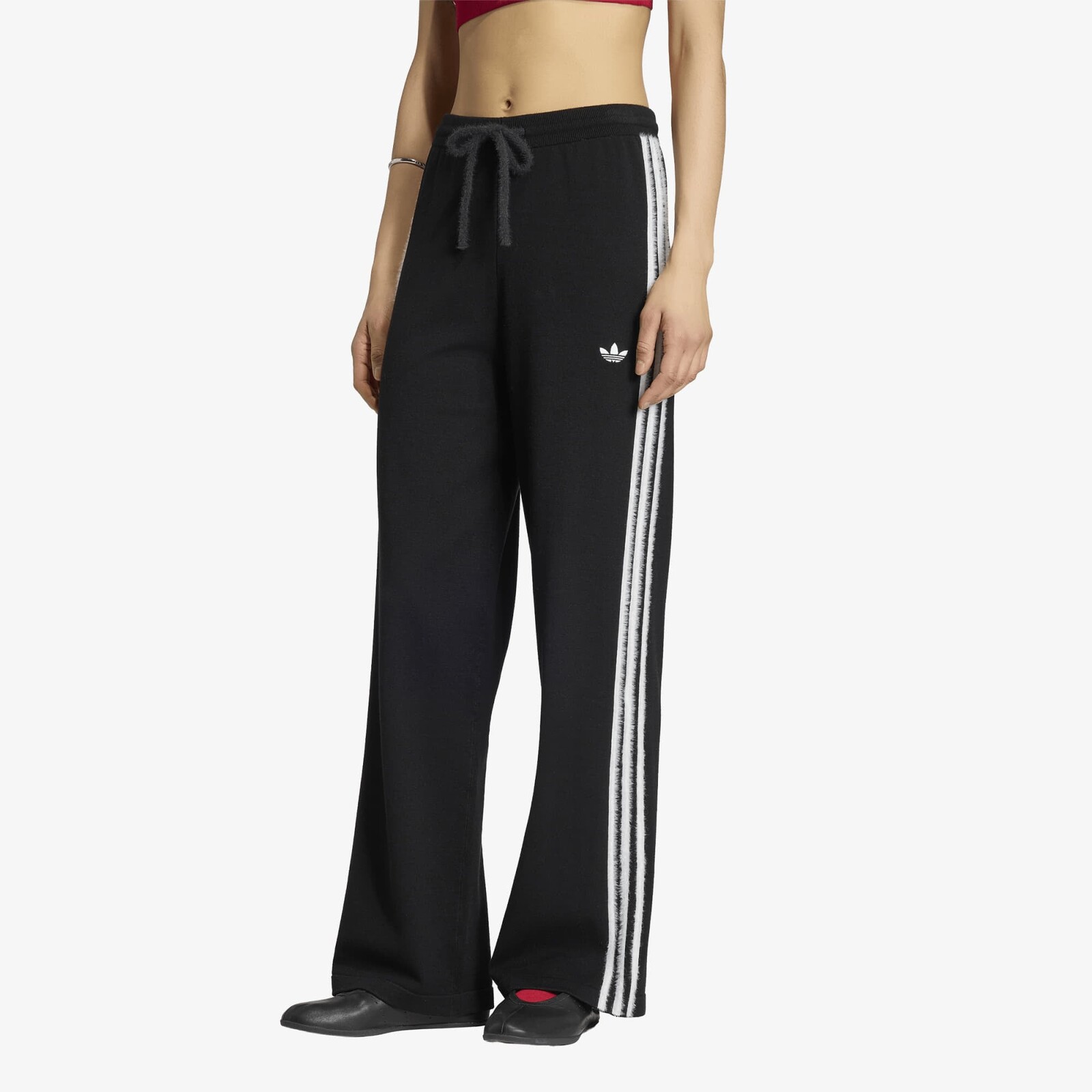 Kalhoty adidas Knit Firebird Track Pants Black/ White M