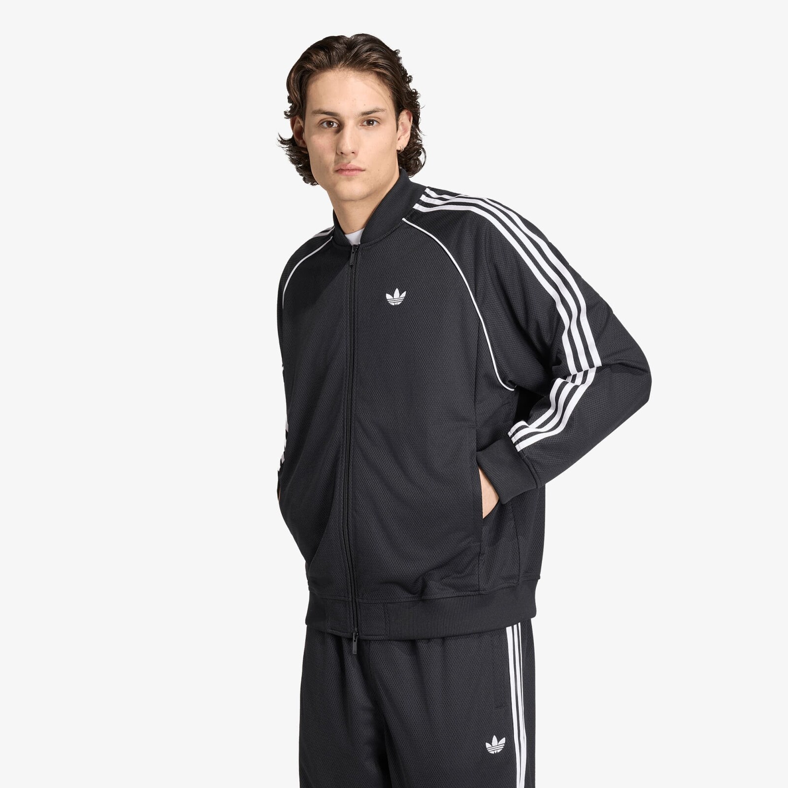 Bunda adidas SST Adicolor Classics Mesh Tracktop Black L
