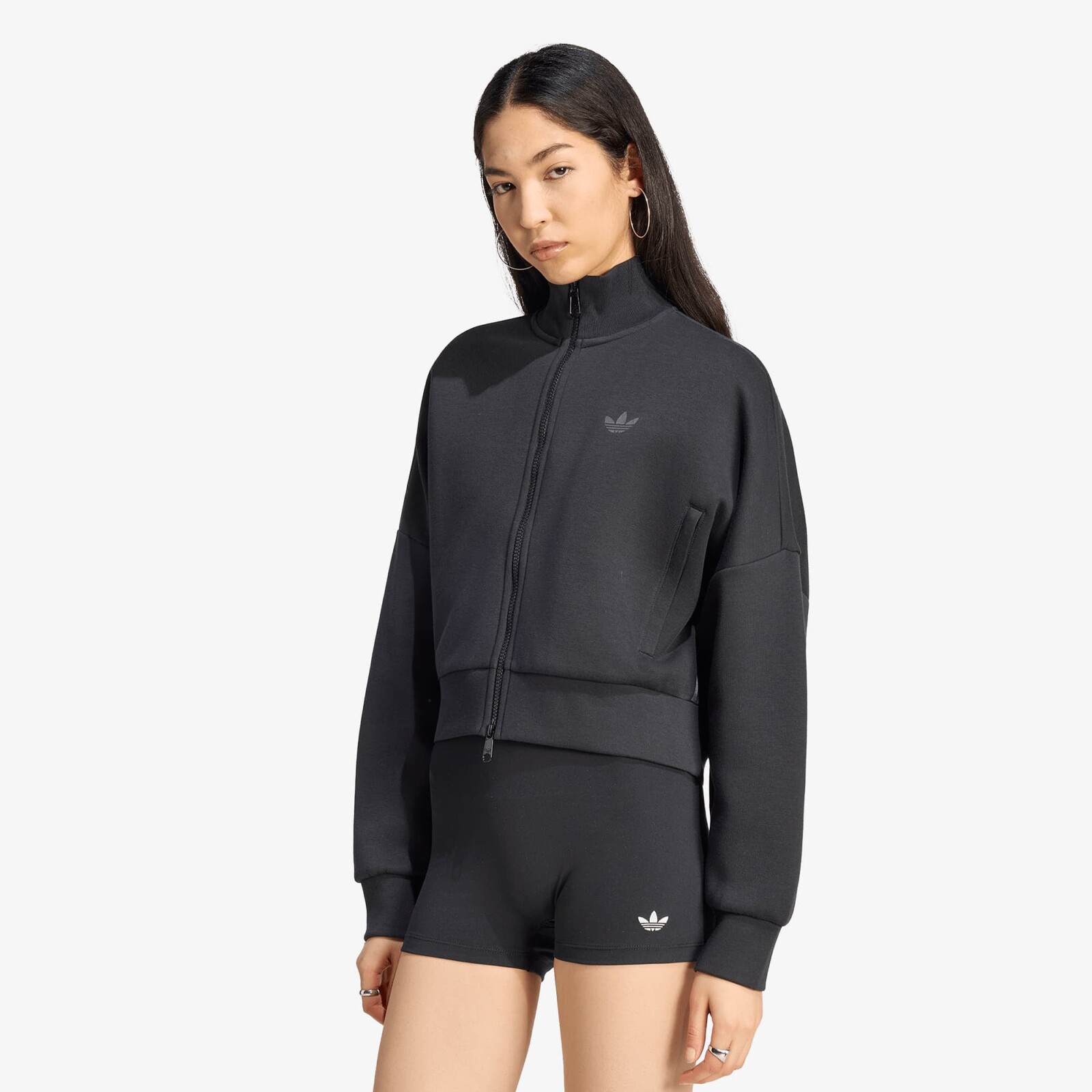 Mikina adidas Spacer Tracktop Black/ Black Reflective/ Night Grey XL