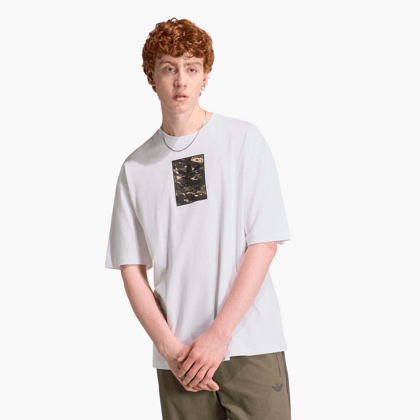 Tričko adidas Camo Tee Tongue Label White L