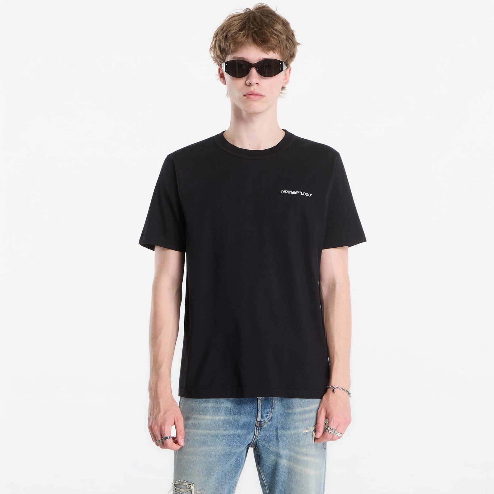 Tričko Off-White Logo Quote Regular S/S Tee UNISEX Black XL