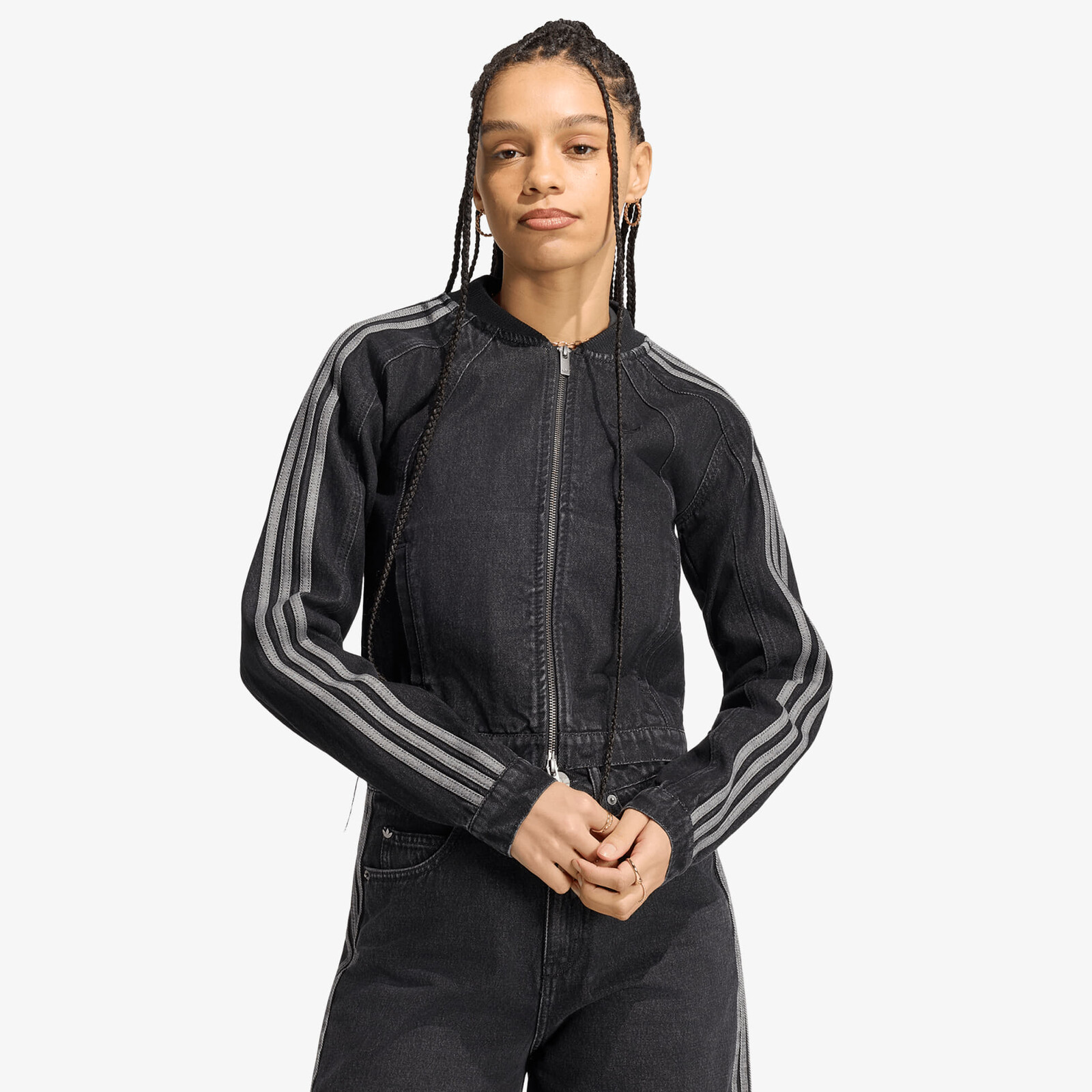Bunda adidas SST 2.0 Denim Tracktop True Black Denim XS
