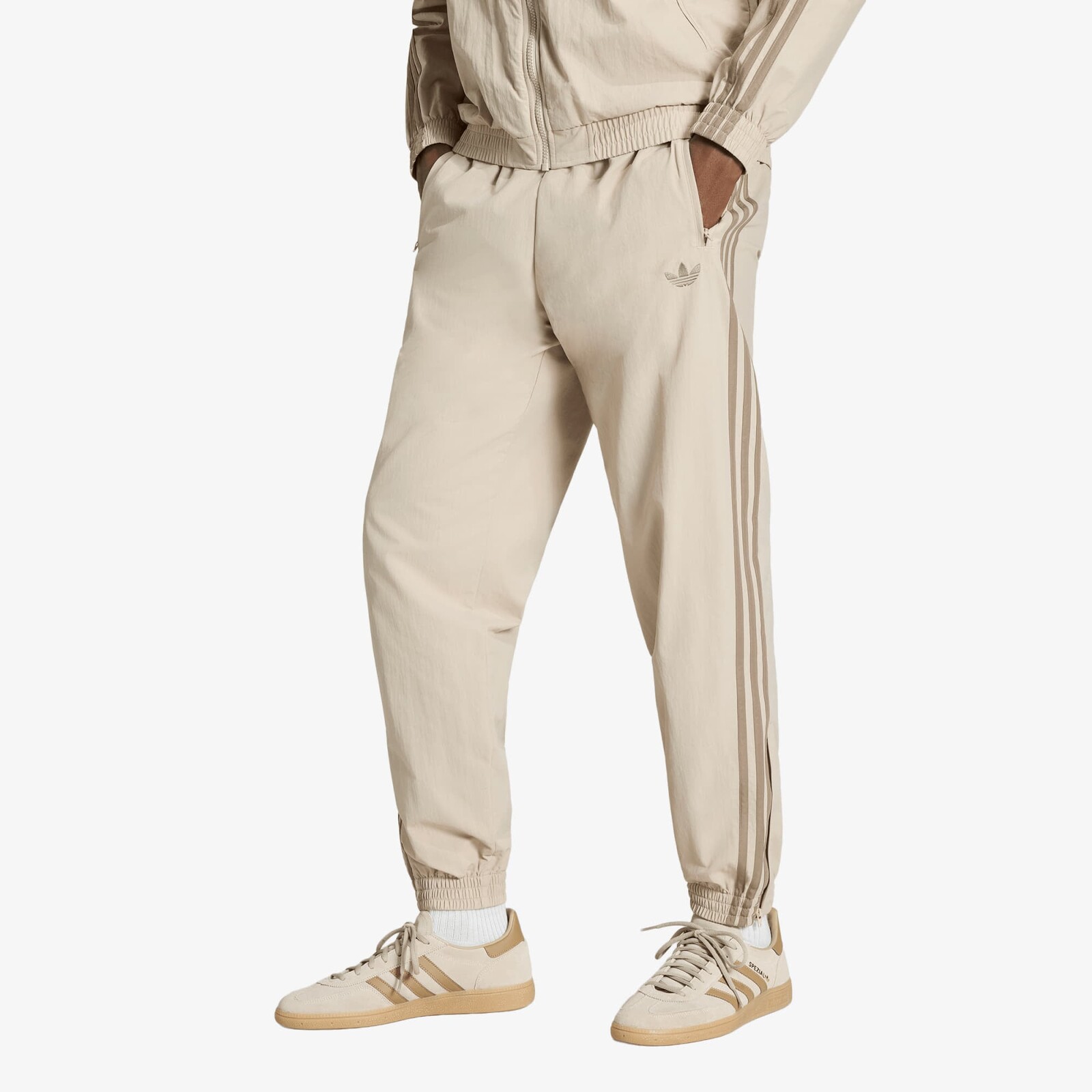 Tepláky adidas Firebird Woven Pants UNISEX Khaki Three S