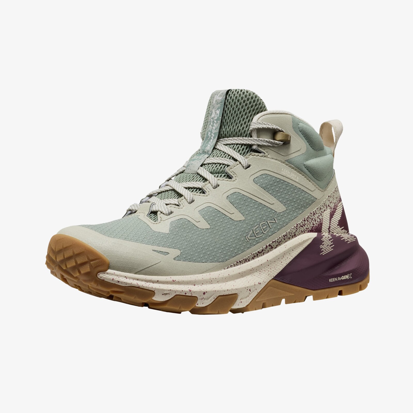 Tenisky KEEN Targhee Apex Mid Wp Women Lily Pad/ Fig EUR 37