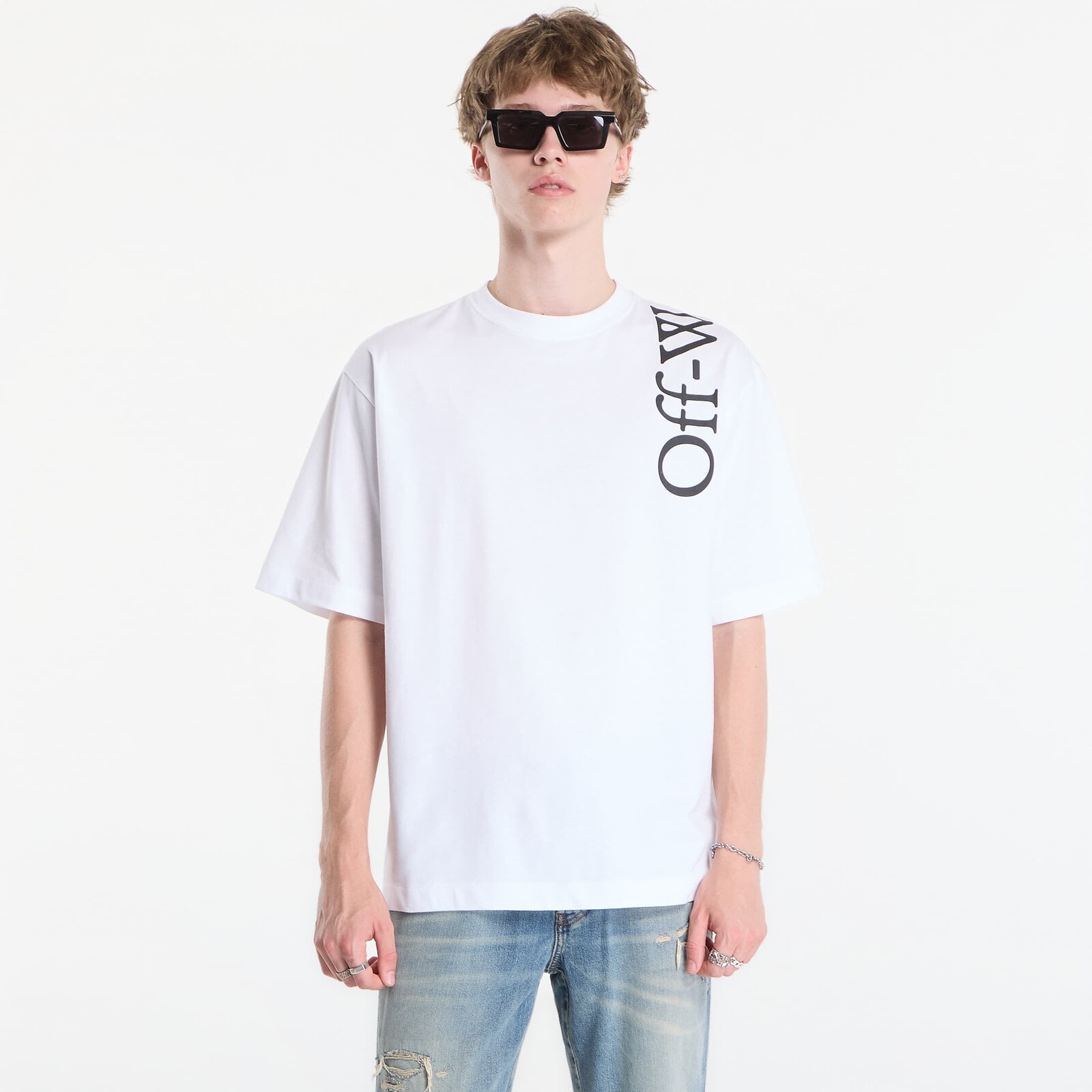 Tričko Off-White Vertical Bookish Skate S/S Tee UNISEX White L