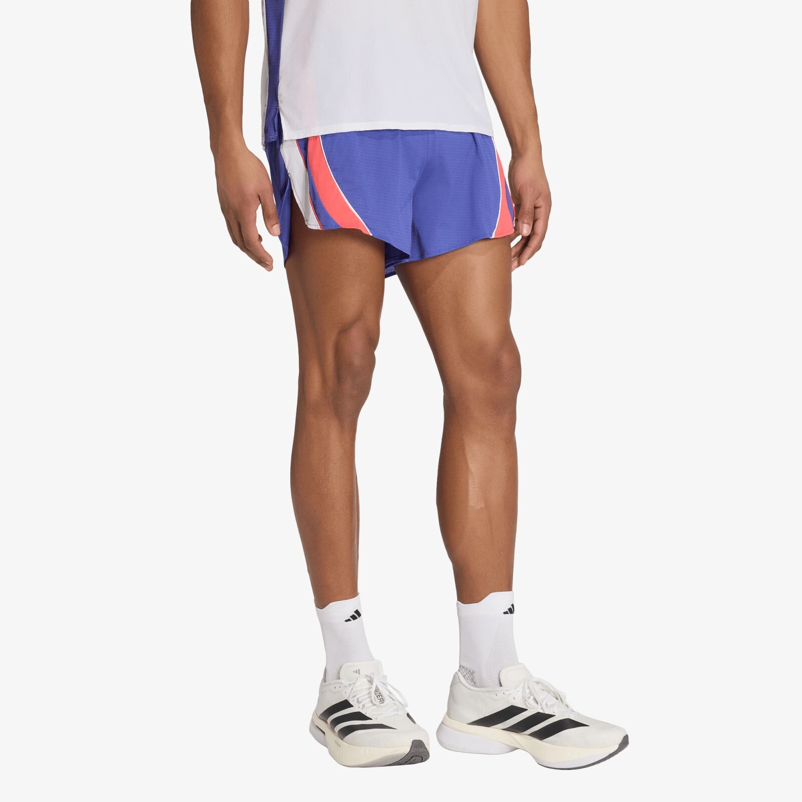 Šortky adidas ADIZERO Archive Running Shorts Dual Indigo/ Semi Lucid Red/ White L/3