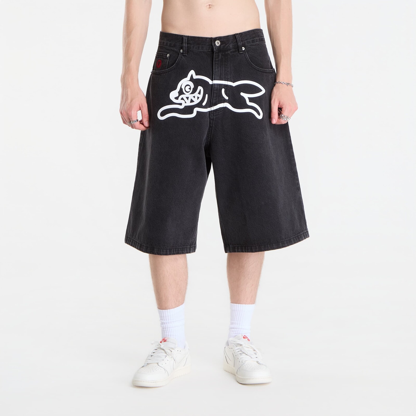 Šortky Billionaire Boys Club Icecream Running Dog Triple Scoop Denim Shorts Black 30