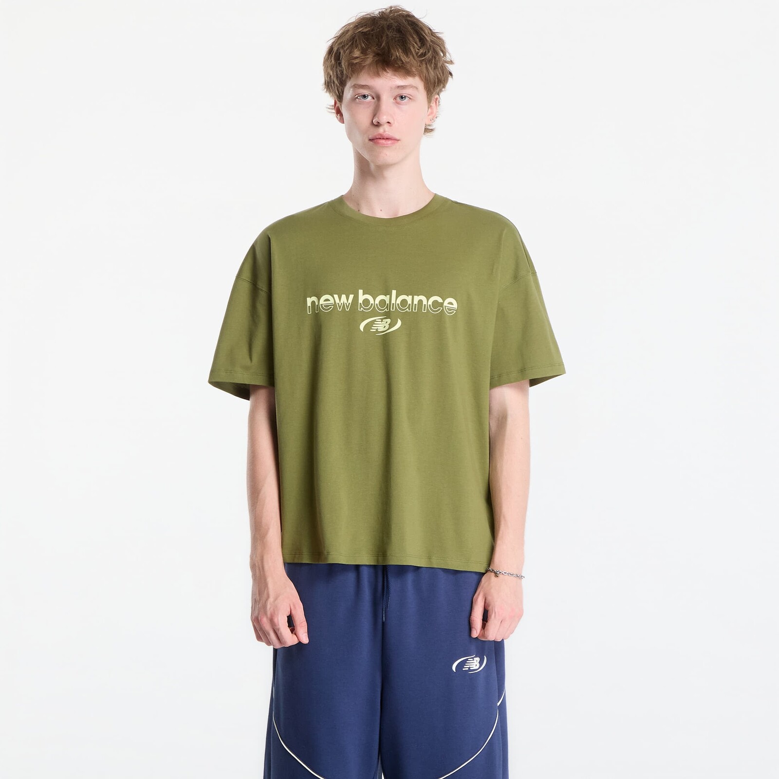 Tričko New Balance Trackside T-Shirt Sport Green XL