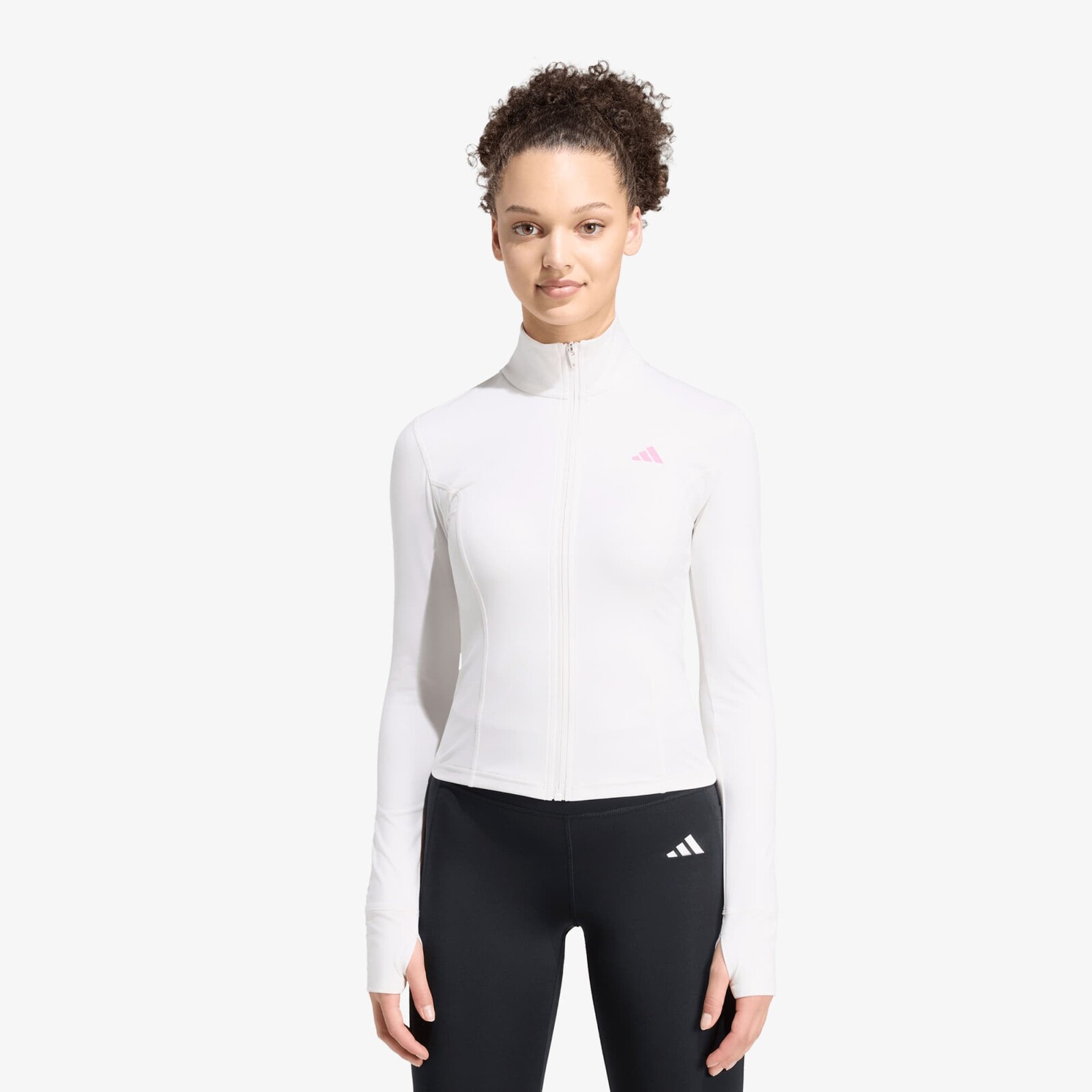 Mikina adidas 3-stripes Studio Zip Through Jacket Chalk White S