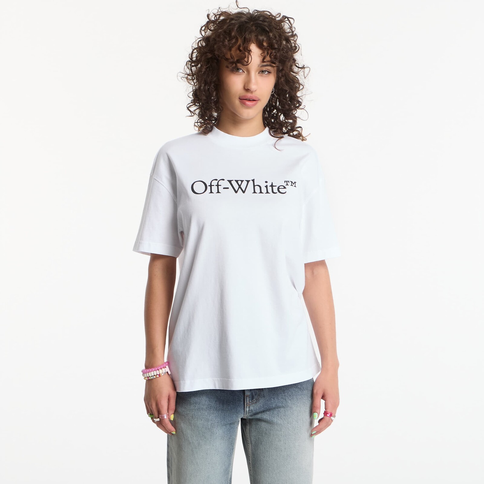 Tričko Off-White Big Logo Bookish Regular Tee White L