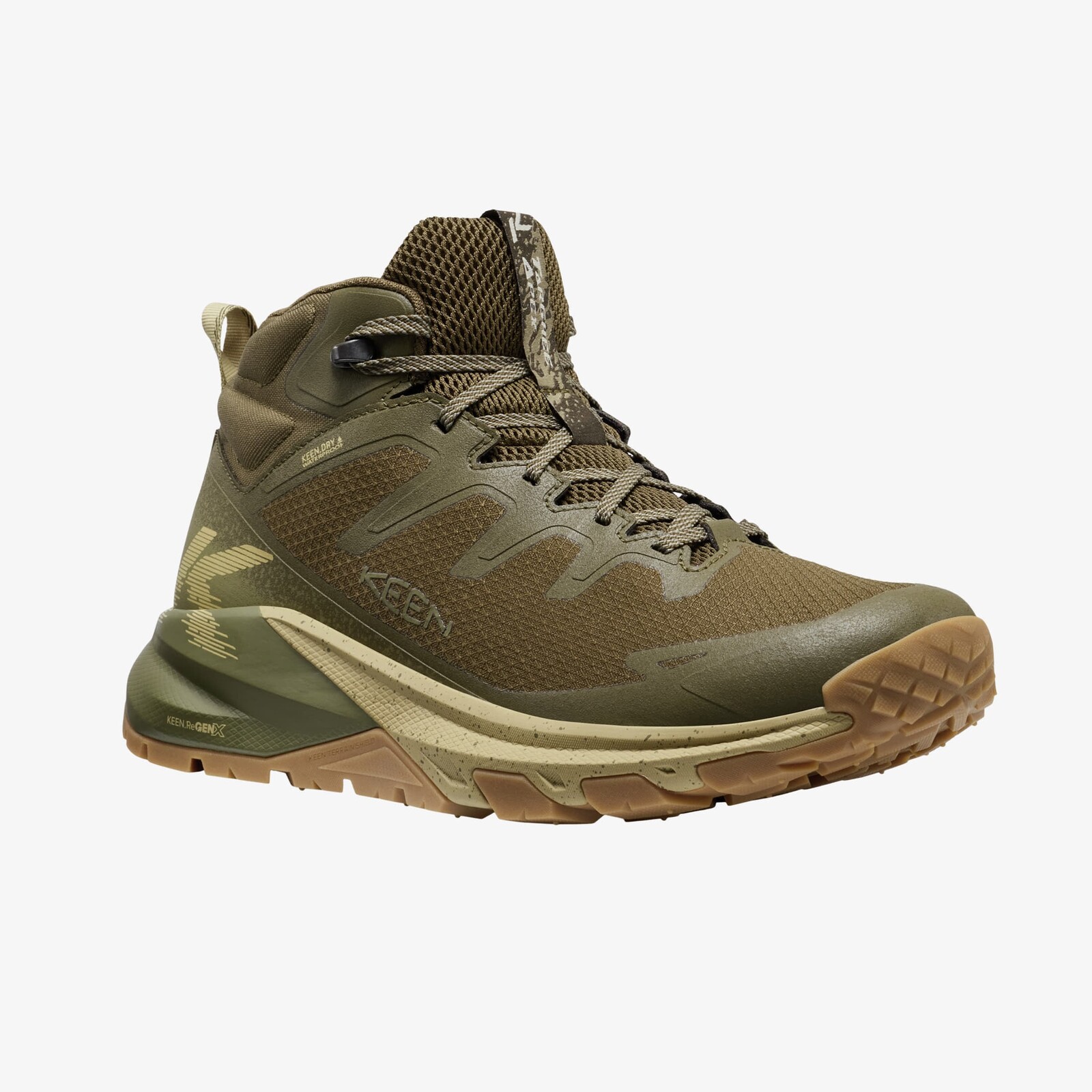 Tenisky KEEN Targhee Apex Mid Wp Men Dark Olive/ Khaki EUR 44