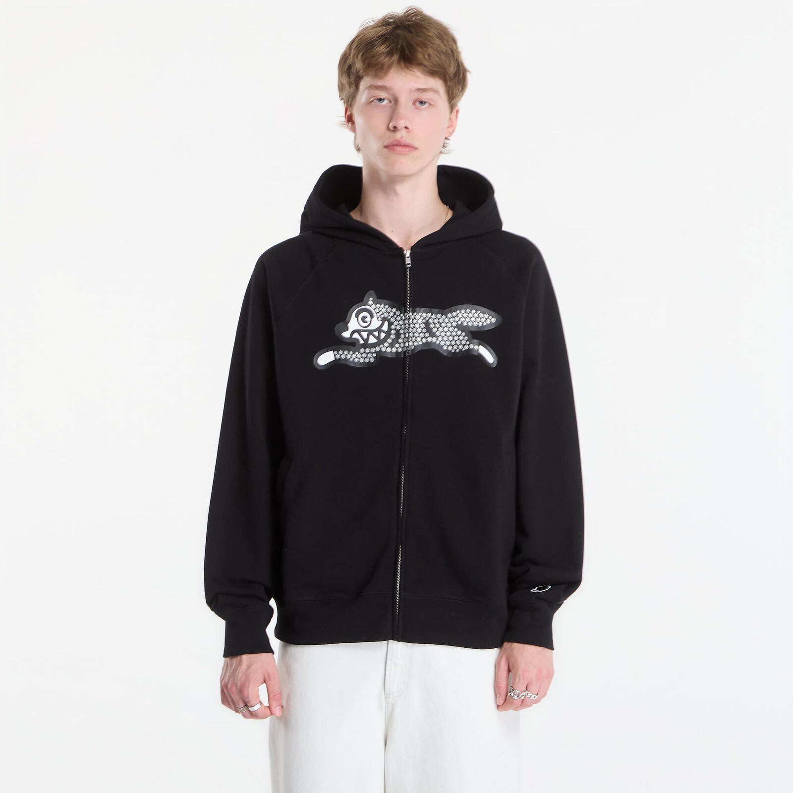 Mikina Billionaire Boys Club Icecream Glitter Running Dog Zip Through Hood Black XL