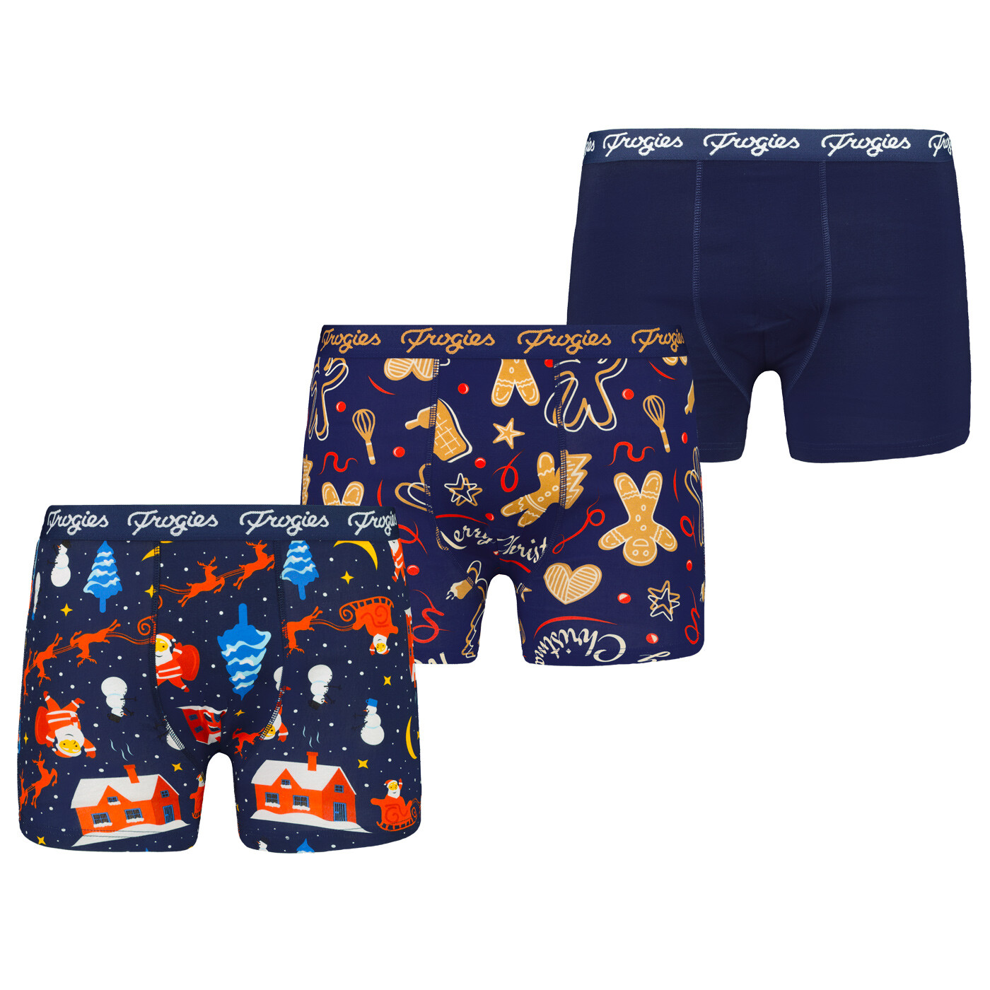 Pánske boxerky Winterclassic 3P Frogies Christmas