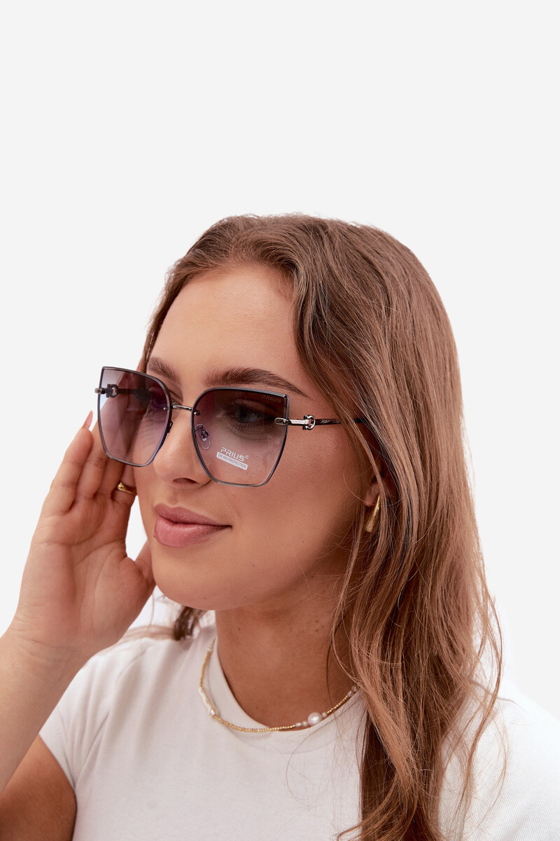 Bezrámečkové slnečné okuliare cat-eye