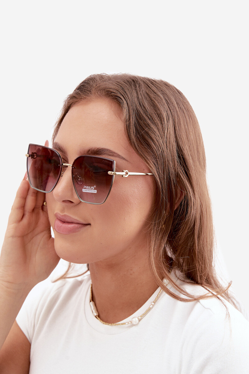 Dámske bezrámové okuliare Cat Eye UV 400