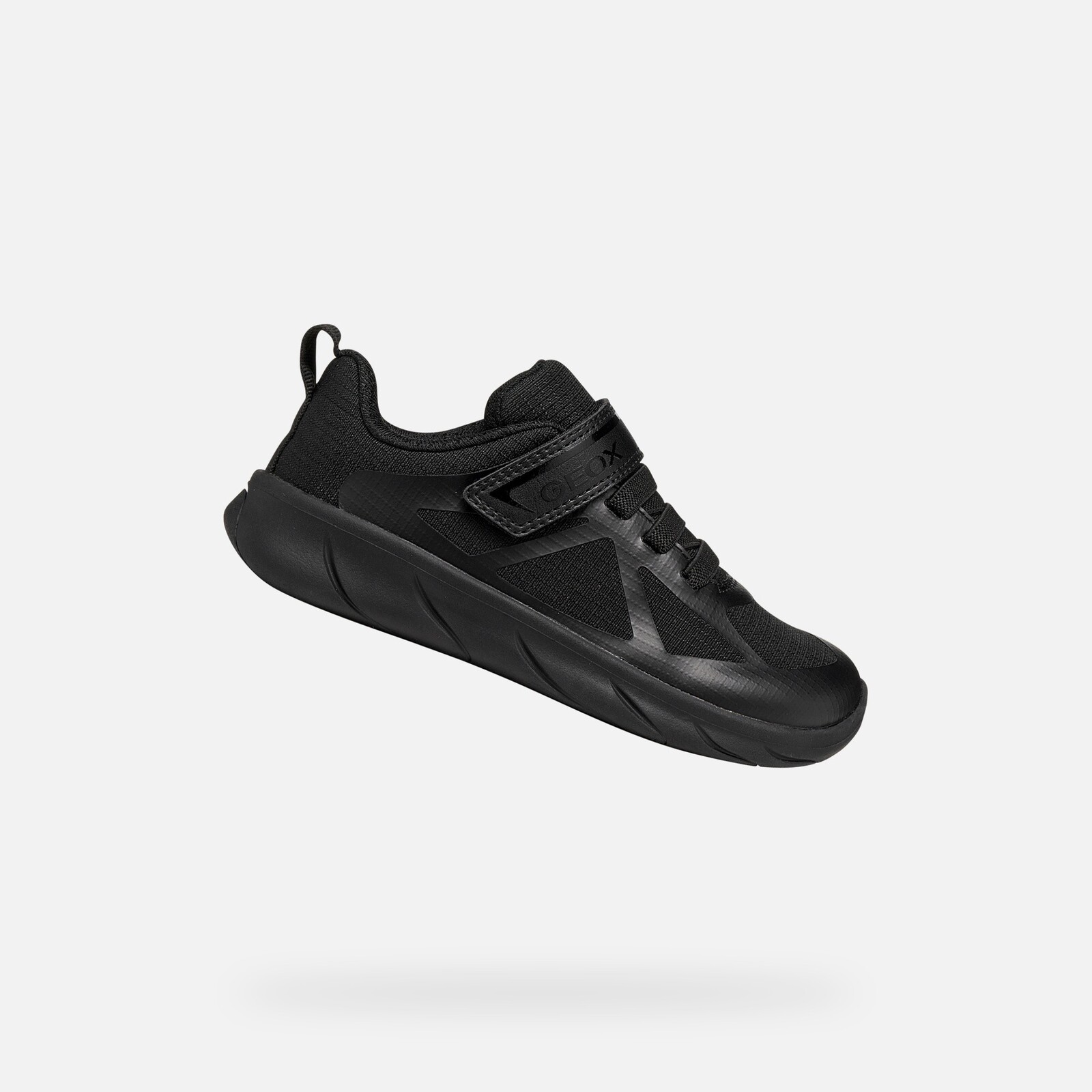 Čierne chlapčenské barefoot tenisky Geox Foot-run