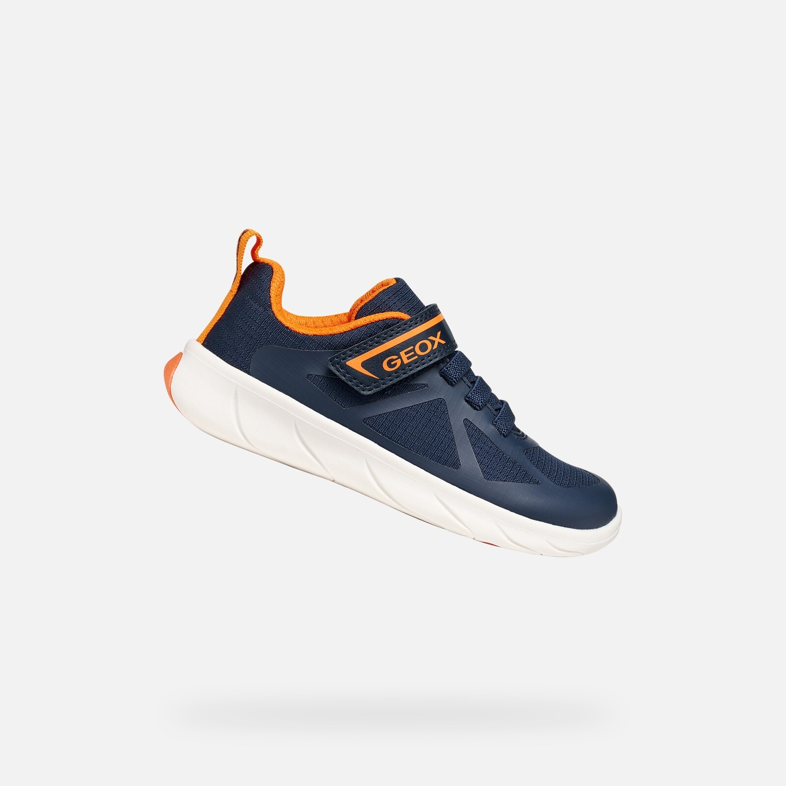 Tmavomodré chlapčenské barefoot tenisky Geox Foot-run