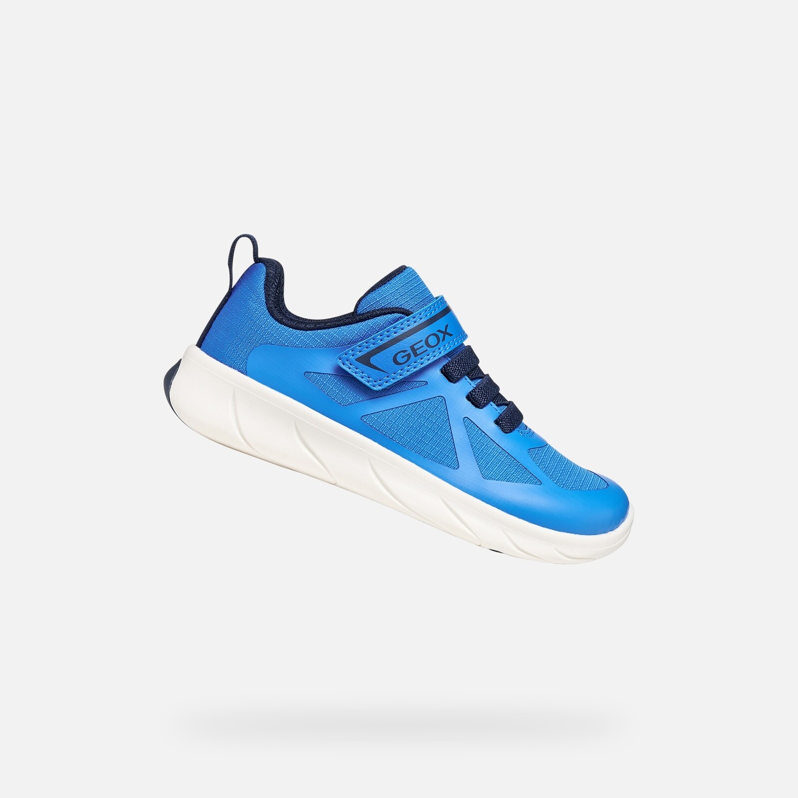 Svetlomodré chlapčenské barefoot tenisky Geox Foot-run