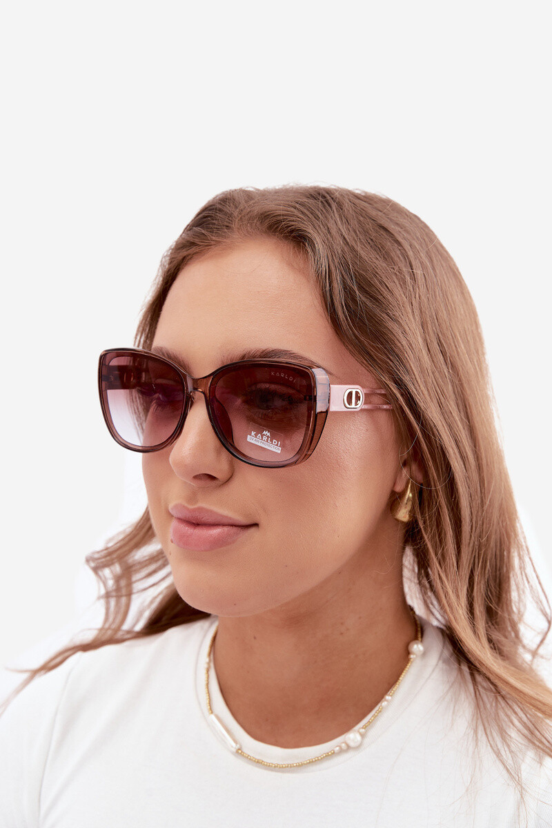 Dámske slnečné okuliare Cat-Eye ružové