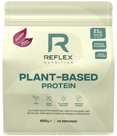 Reflex plant based protein 600 g - lesné ovocie výprodej (pošk. obal)
