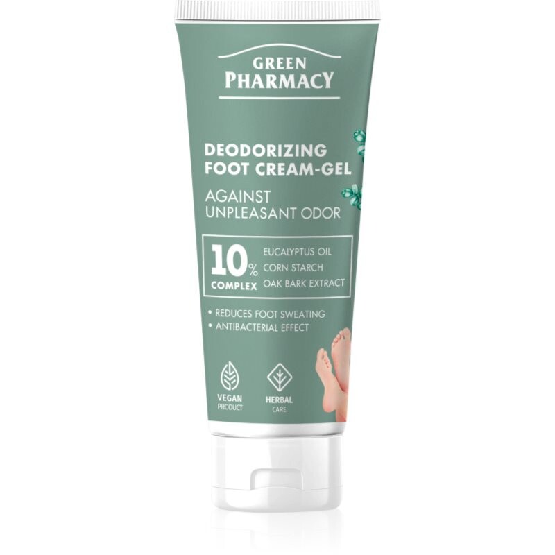 Green Pharmacy Foot Care Deodorizing Foot Cream-Gel Against Unpleasant Odor gélový krém na nohy 75 ml