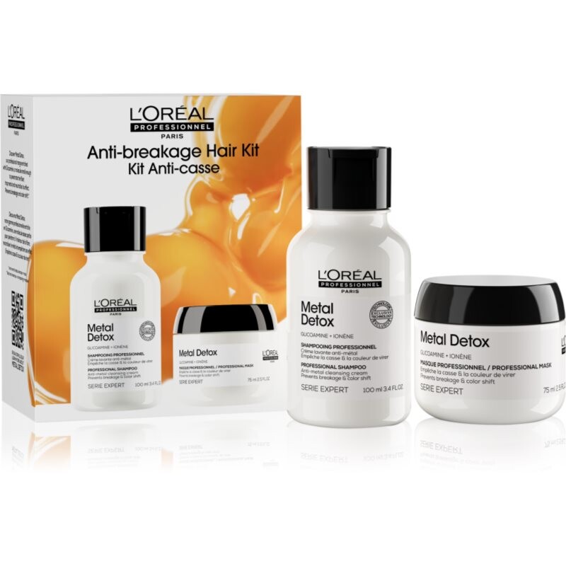 L’Oréal Professionnel Serie Expert Metal Detox darčeková sada pre farbené a poškodené vlasy pre ženy