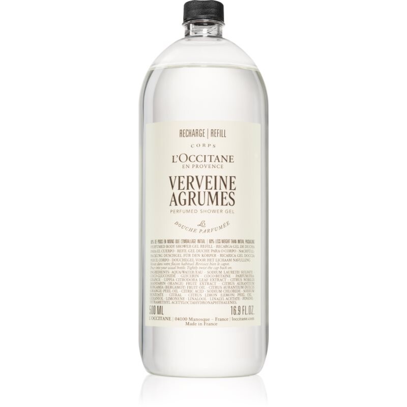 L’Occitane Verveine Agrumes Shower Gel sprchový gél náhradná náplň 500 ml