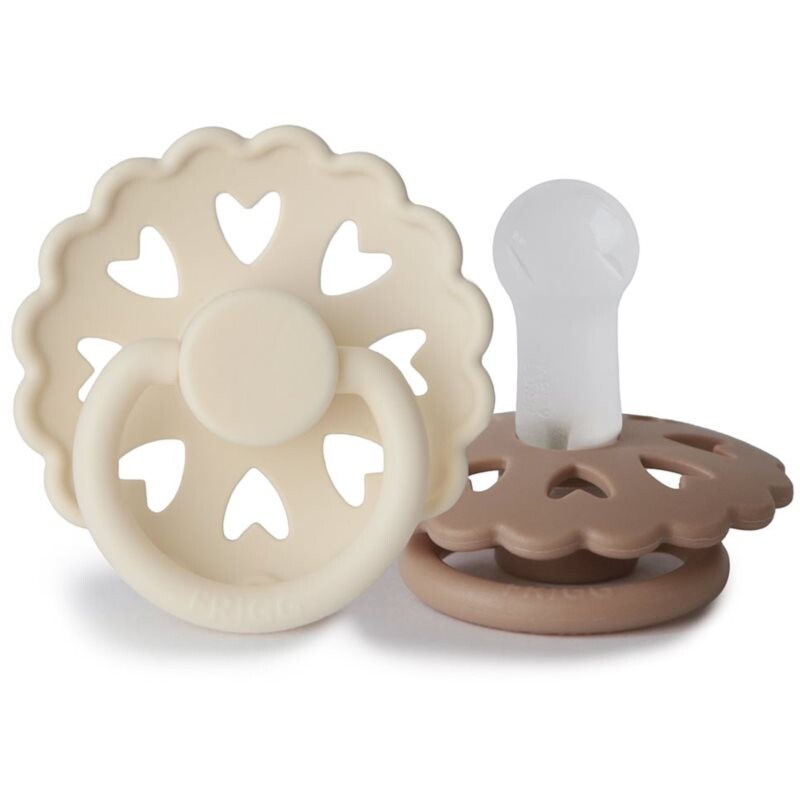 FRIGG Fairytale Round Silicone 2-Pack Size 2 cumlík The Ugly Duckling/The Emperors New Clothes 2 ks