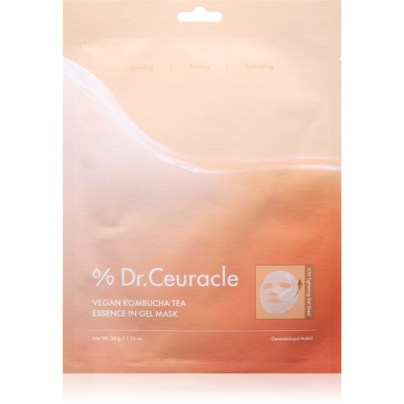 Dr.Ceuracle Vegan Kombucha Tea Essence Gel Mask vyživujúca plátienková maska s gélovou textúrou 36 g