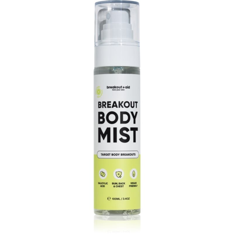 breakout + aid Body Mist telový sprej proti akné 100 ml