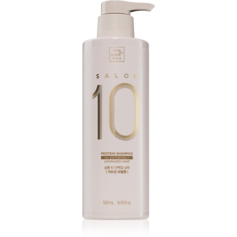mise en scene Salon 10 Protein Shampoo For Extremely Damaged Hair proteínový šampón pre extrémne poškodené vlasy 500 ml