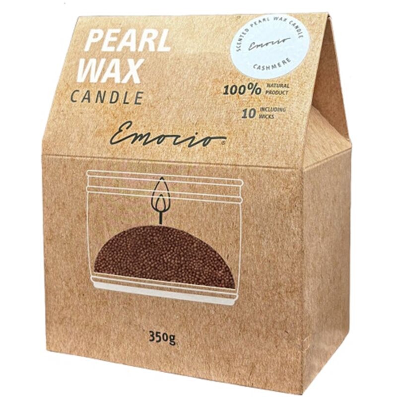 Emocio Pearl wax Cashmere Red vonná sviečka 350 g