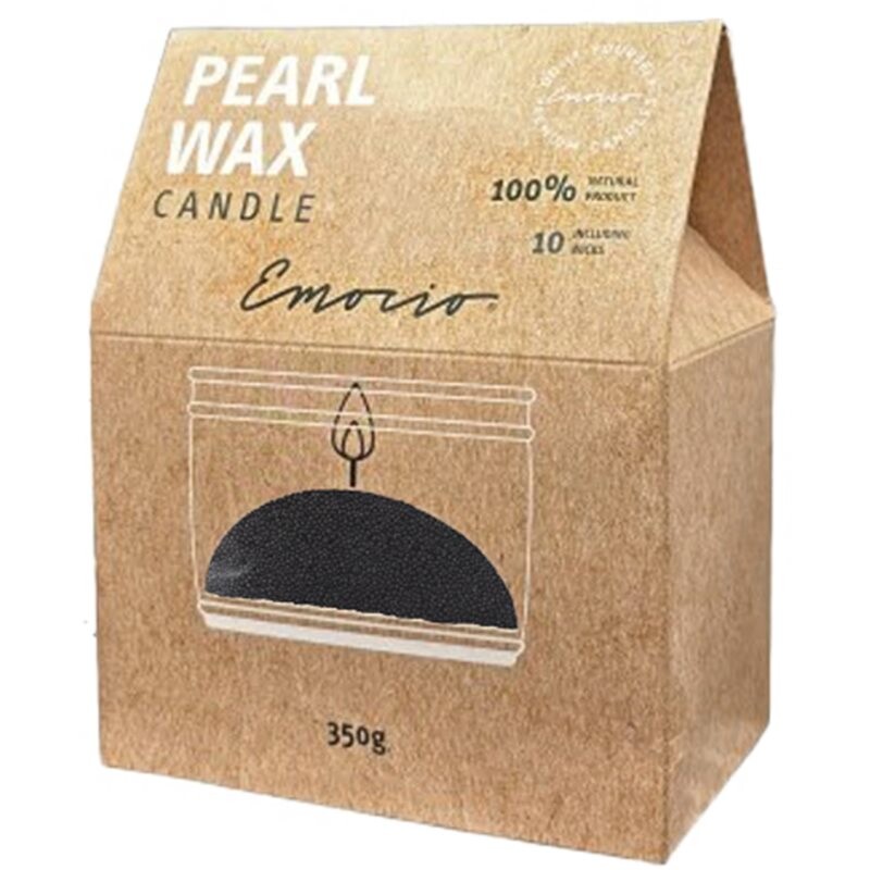 Emocio Pearl wax Black Sviečka 350 g