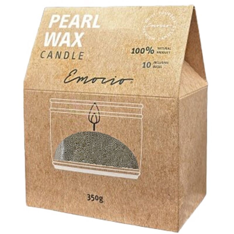 Emocio Pearl wax Green Sviečka 350 g