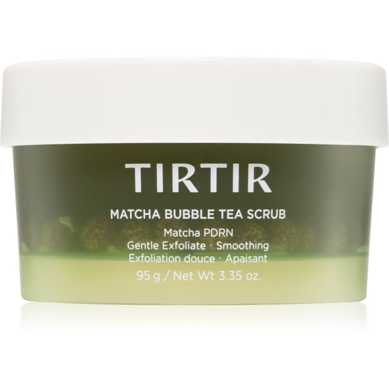TIRTIR Matcha Bubble Tea Scrub jemný čistiaci peeling s upokojujúcim účinkom 95 g