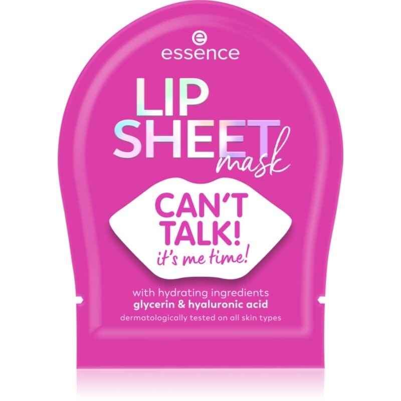 essence LIP SHEET plátenná maska na pery 01 CAN`T TALK! 1 ks