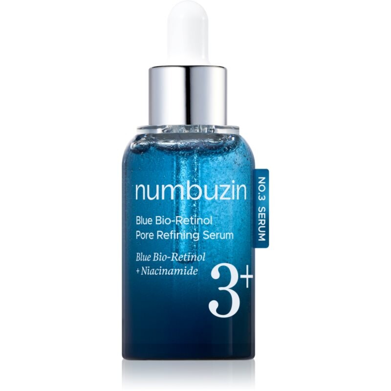 Numbuzin No. 3 Blue Bio-Retinol Pore Refining Serum spevňujúce pleťové sérum pre vyhladenie pleti a minimalizáciu pórov 30 ml