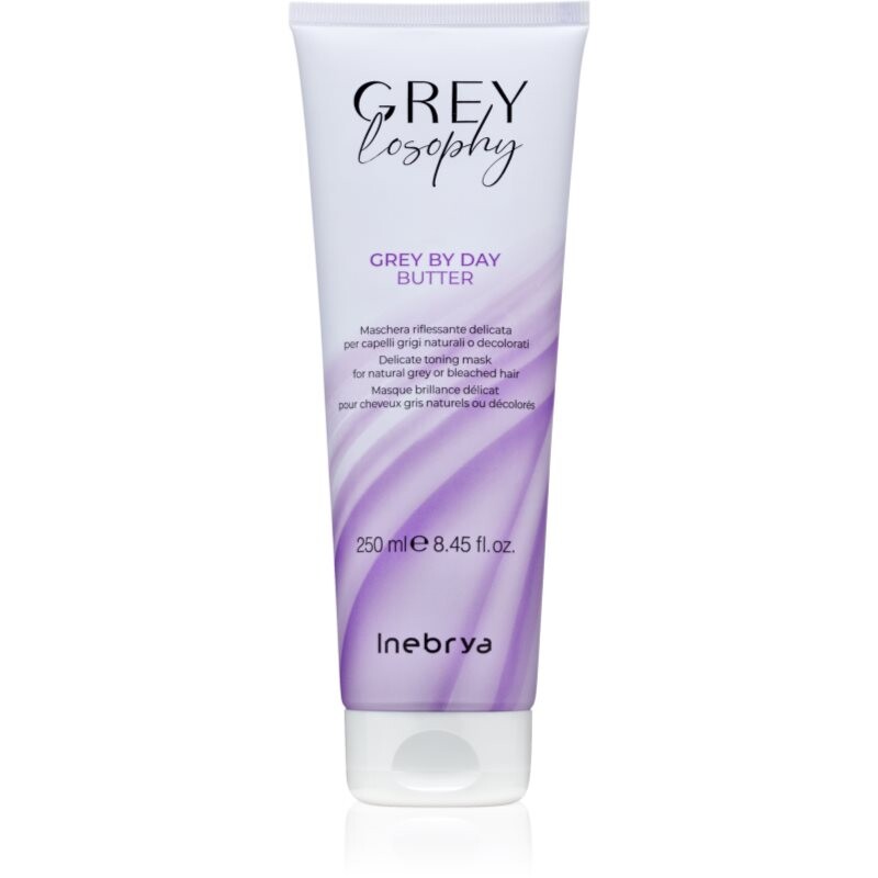 Inebrya Greylosophy Grey By Day Butter maska na vlasy pre šedivé vlasy 250 ml