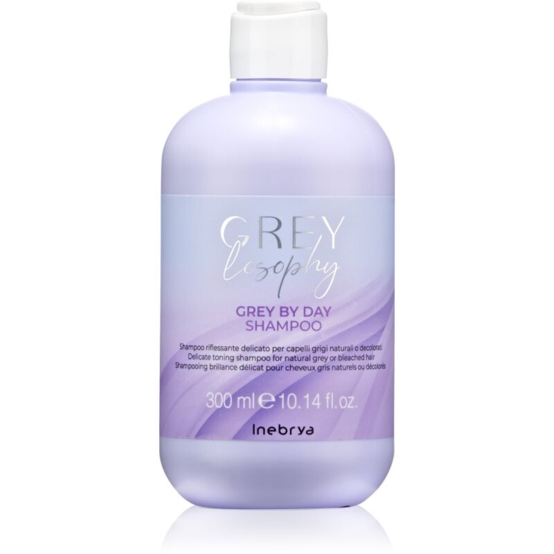 Inebrya Greylosophy Grey By Day Shampoo tónovací šampón pre šedivé vlasy 300 ml