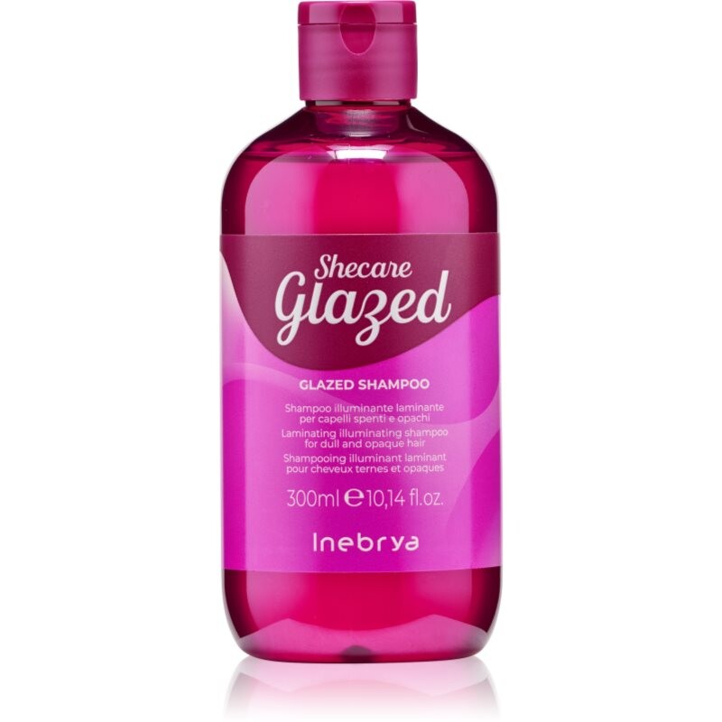 Inebrya Shecare Glazed Shampoo rozjasňujúci šampón na lesk a hebkosť vlasov 300 ml