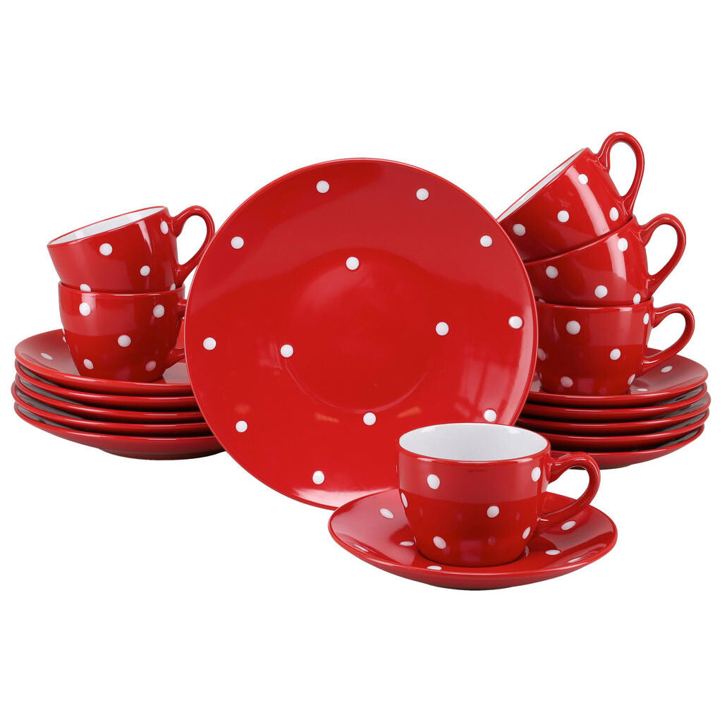 Creatable KÁVOVÝ SERVIS Polka Dots bunt 18-dielne