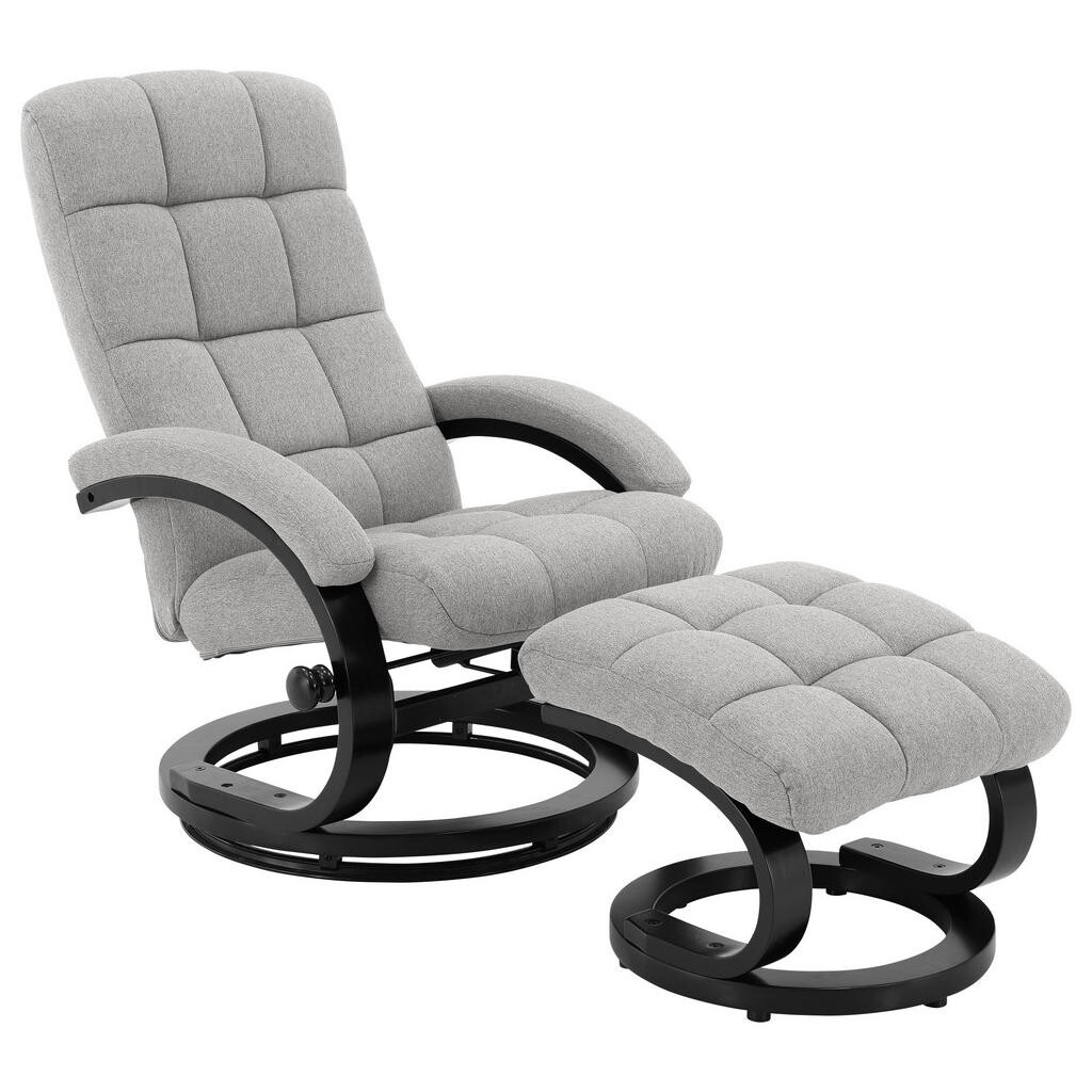 P & B RELAXAČNÉ KRESLO S PODNOŽKOU, textil, béžová