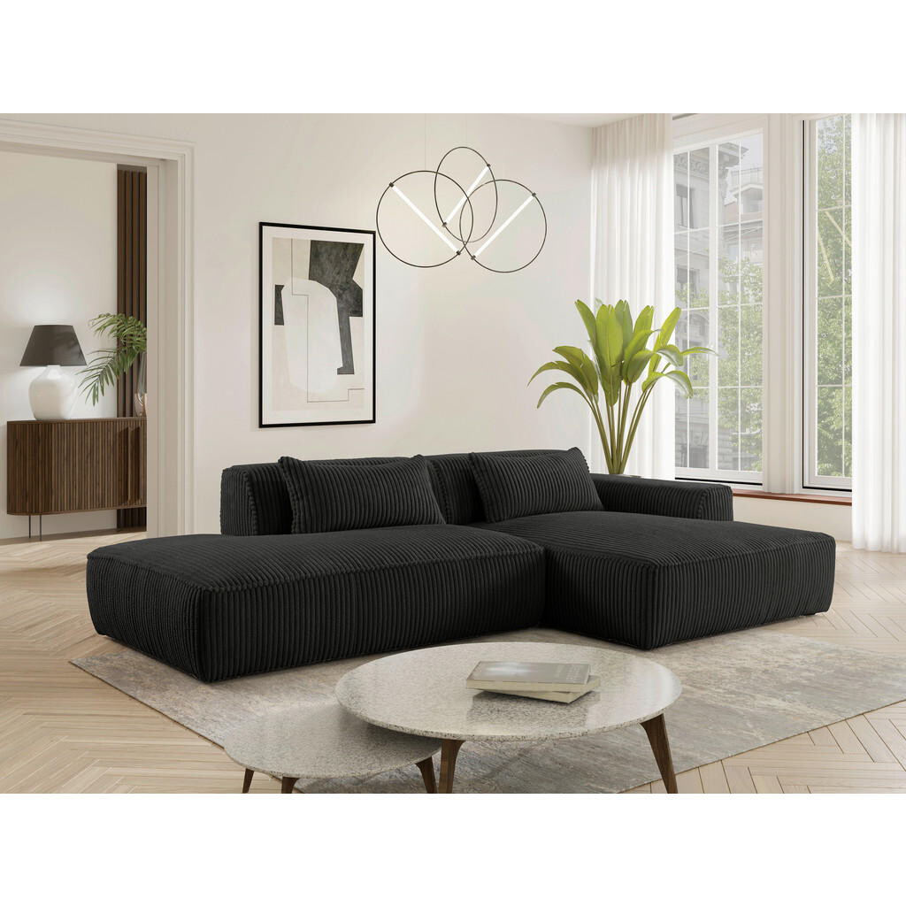 Livetastic ROHOVÁ SEDAČKA, plast, textil, kompozitné drevo, čierna