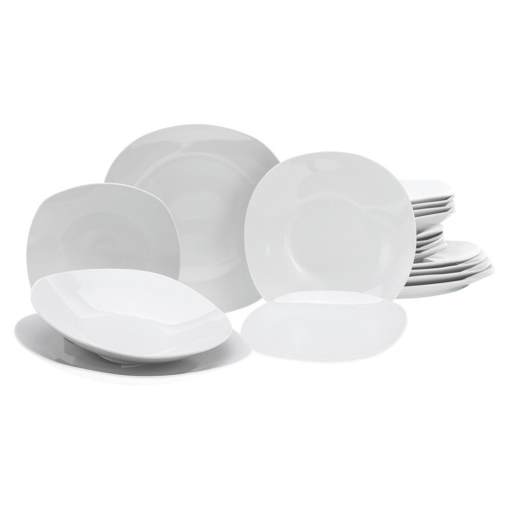 Creatable JEDÁLENSKÝ SERVIS SQUARE WEISS 18-dielne