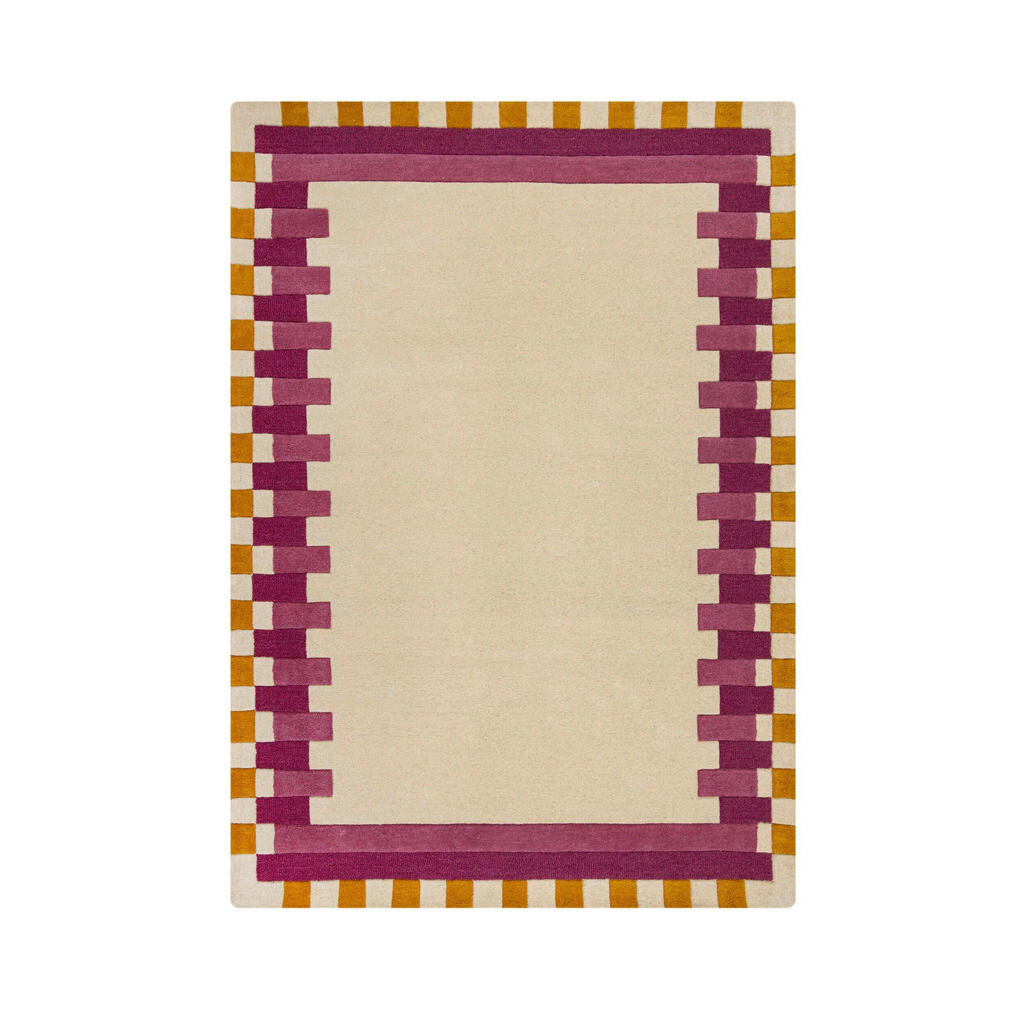 Flair Rugs VLNENÝ KOBEREC, 200/290 cm žltá, ružová