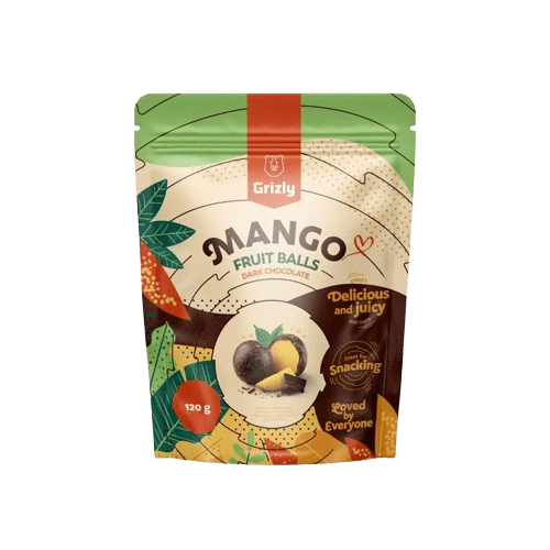 GRIZLY Mango guličky v horkej čokoláde 120 g