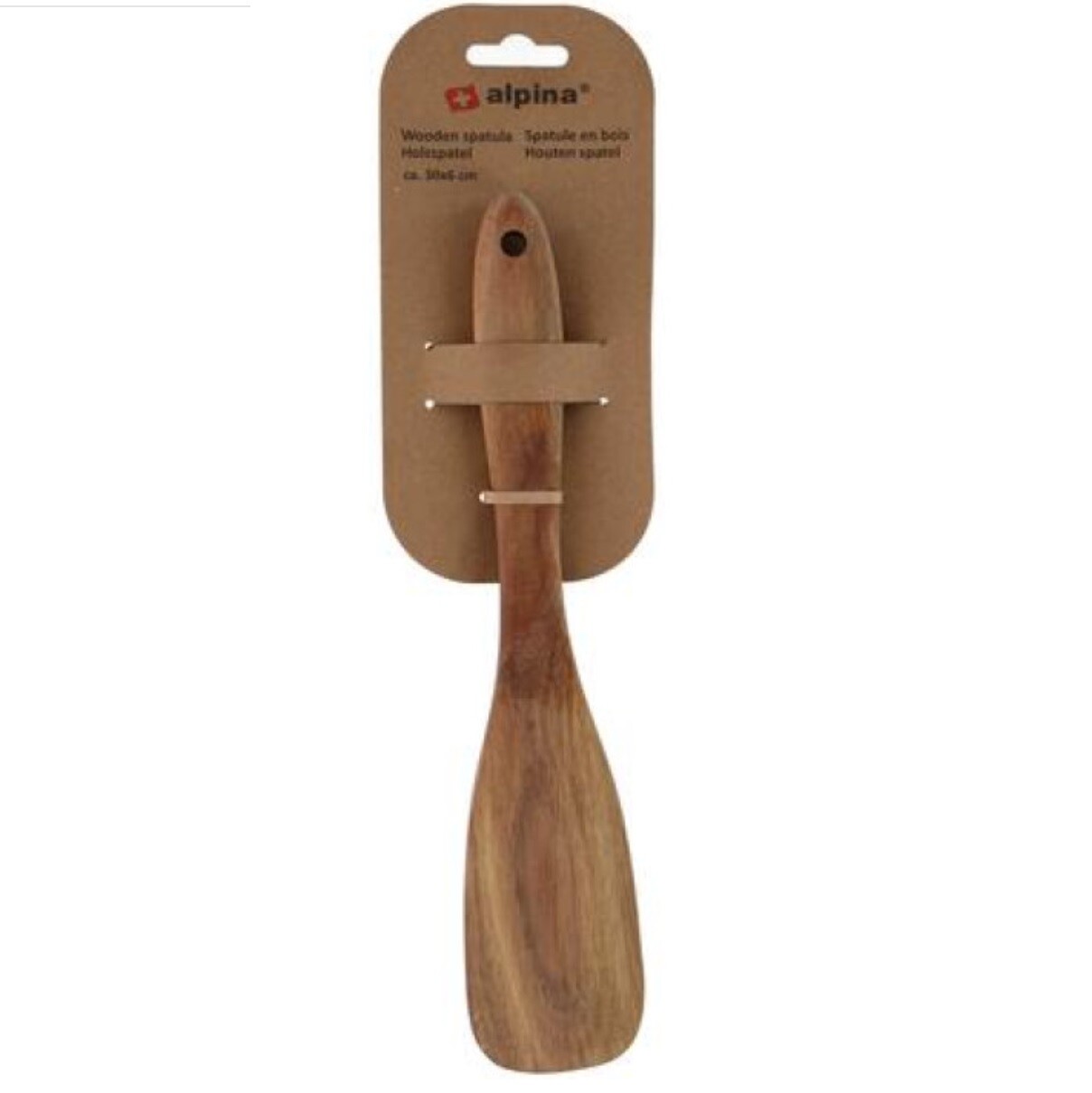 IGOTREND Drevená obracačka 30 cm (akáciové drevo), tmavá 1 ks