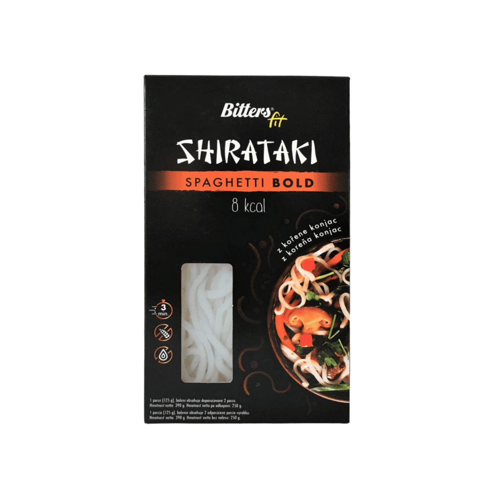BITTERS Shirataki Špagety Bold 390 g