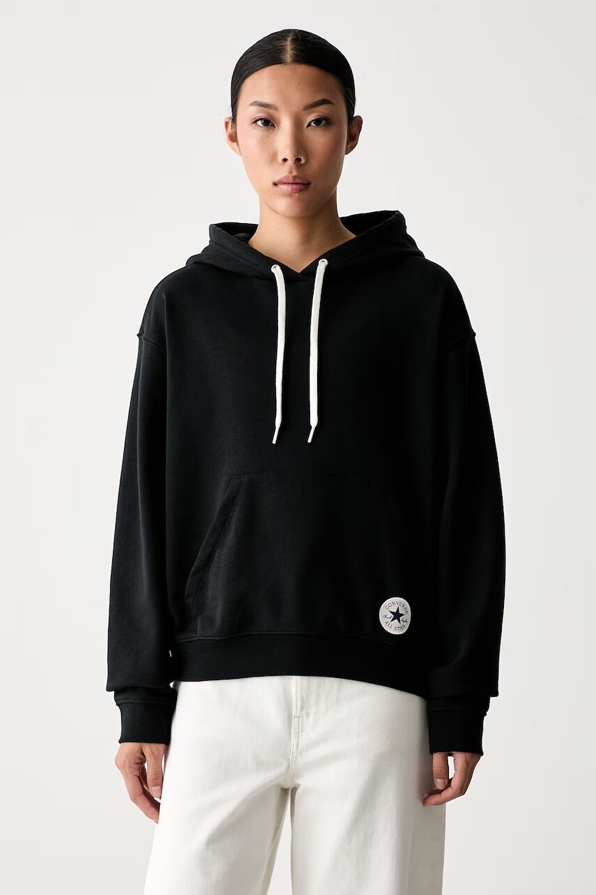 Converse mikina s kapucňou dámska s bavlnou